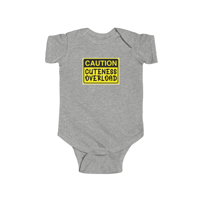 Baby Bodysuit – "Caution Cuteness Overload" Infant Onesie (314 Originals Back Logo) - 314 Originals