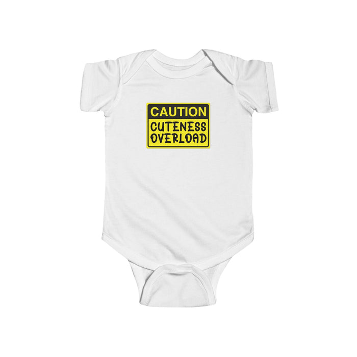 Baby Bodysuit – "Caution Cuteness Overload" Infant Onesie (314 Originals Back Logo) - 314 Originals