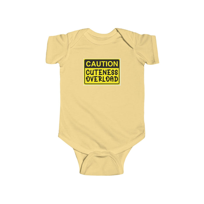 Baby Bodysuit – "Caution Cuteness Overload" Infant Onesie (314 Originals Back Logo) - 314 Originals