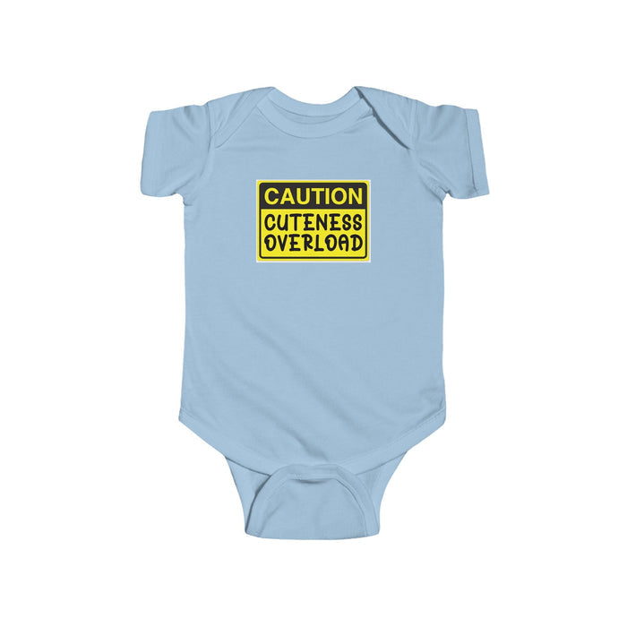 Baby Bodysuit – "Caution Cuteness Overload" Infant Onesie (314 Originals Back Logo) - 314 Originals