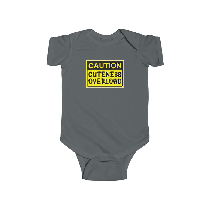 Baby Bodysuit – "Caution Cuteness Overload" Infant Onesie (314 Originals Back Logo) - 314 Originals