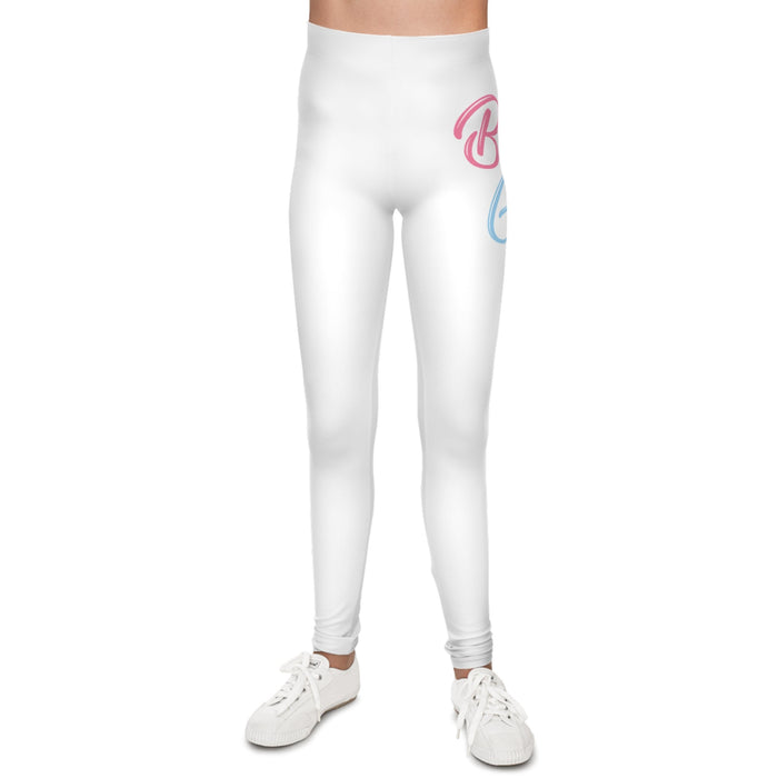 Baby Girl Pastel Script Printed Leggings - 314 Originals