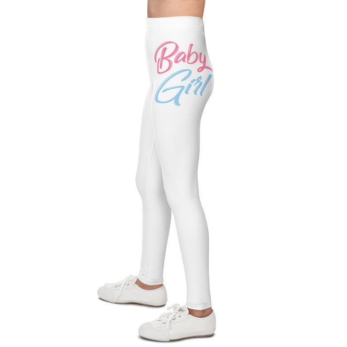 Baby Girl Pastel Script Printed Leggings - 314 Originals