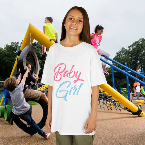 "Baby Girl" Pastel Script Shirt - 314 Originals