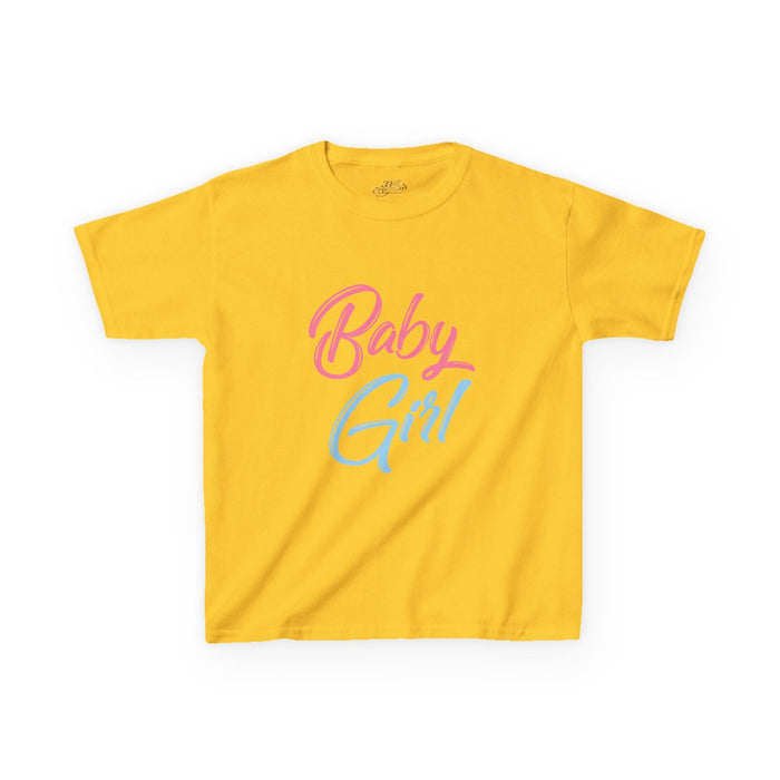 "Baby Girl" Pastel Script Shirt - 314 Originals