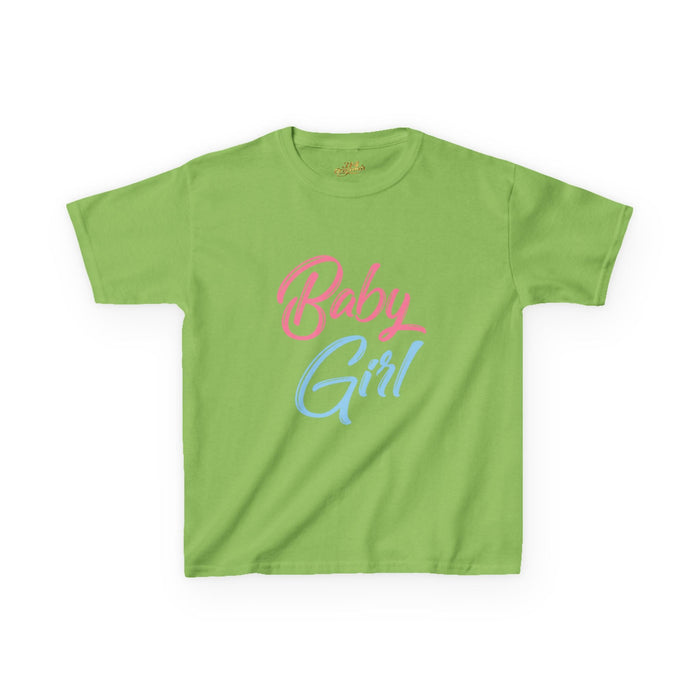 "Baby Girl" Pastel Script Shirt - 314 Originals