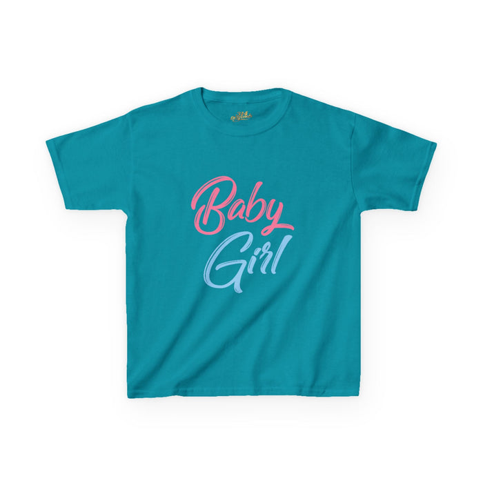 "Baby Girl" Pastel Script Shirt - 314 Originals