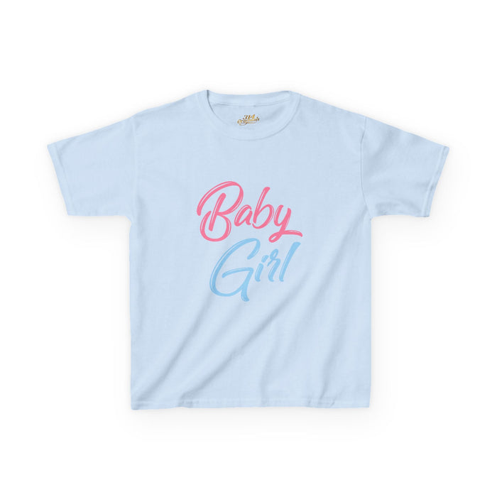"Baby Girl" Pastel Script Shirt - 314 Originals
