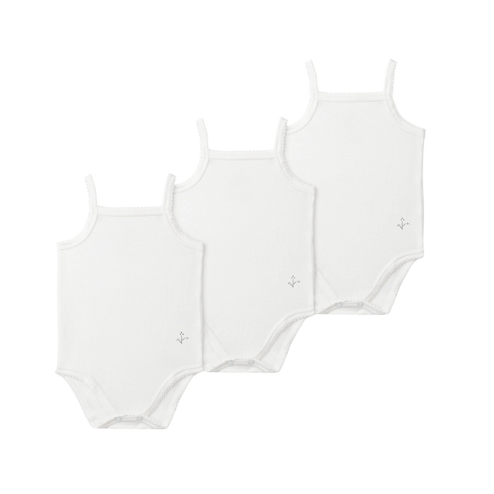 Baby Girl Undershirts White