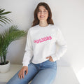 Baddie Pink Floral Logo White Crewneck Sweatshirt - 314 Originals