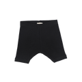 Basic Ribbed Shorts - Black