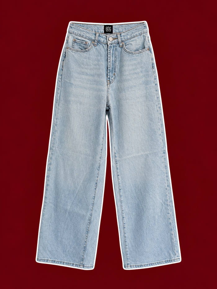 BDG High & Wide Light Wash Jeans