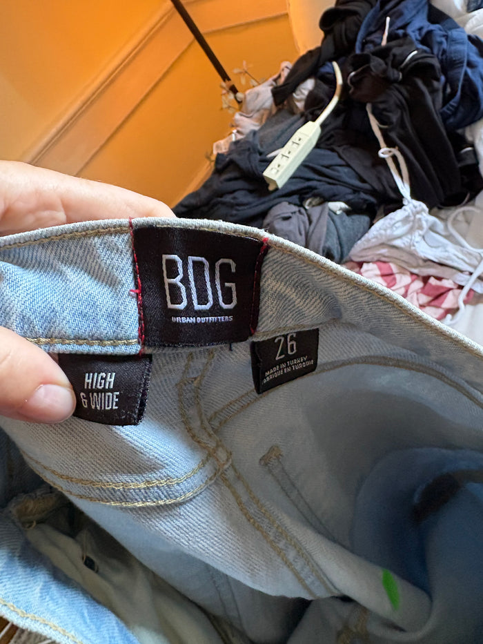 BDG High & Wide Light Wash Jeans