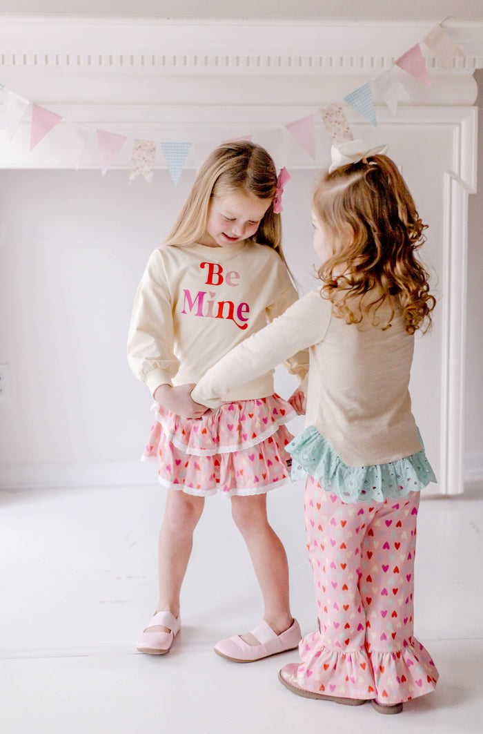 Be Mine Ruffle Knit Top
