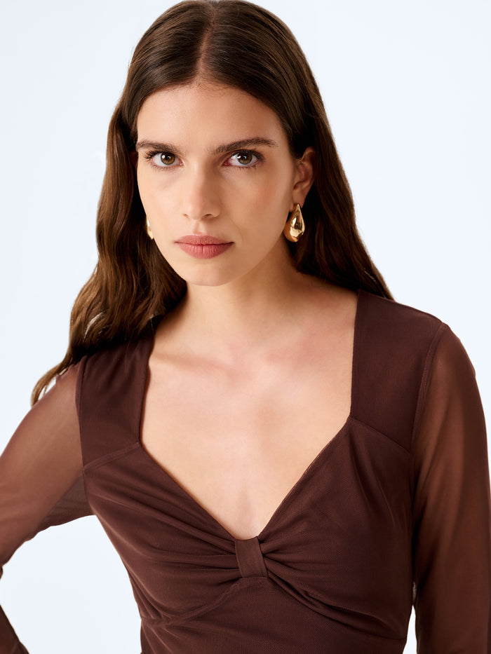 Beale Dress in Chocolate