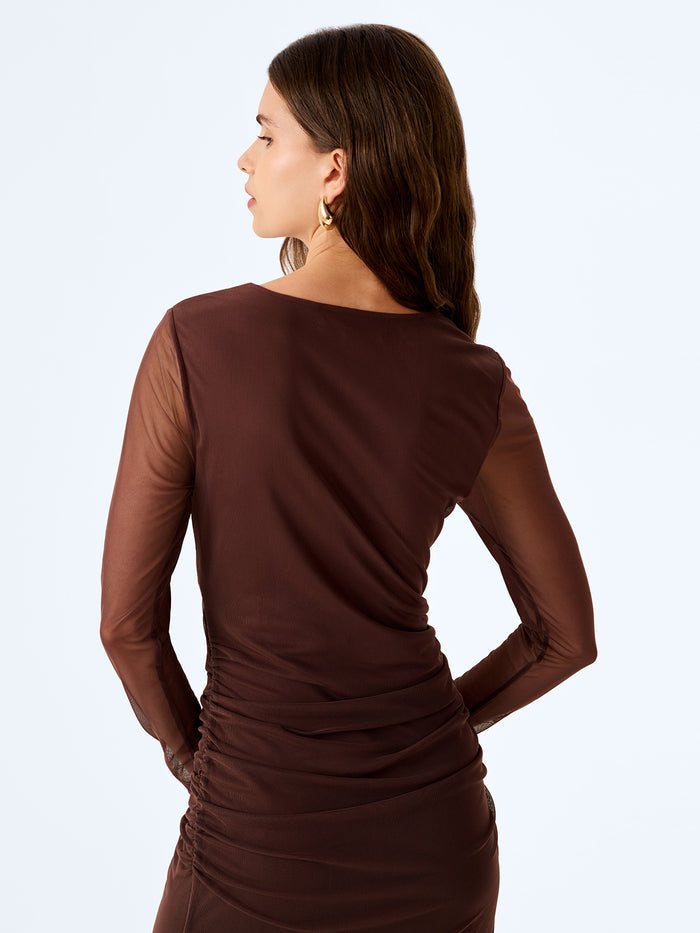 Beale Dress in Chocolate