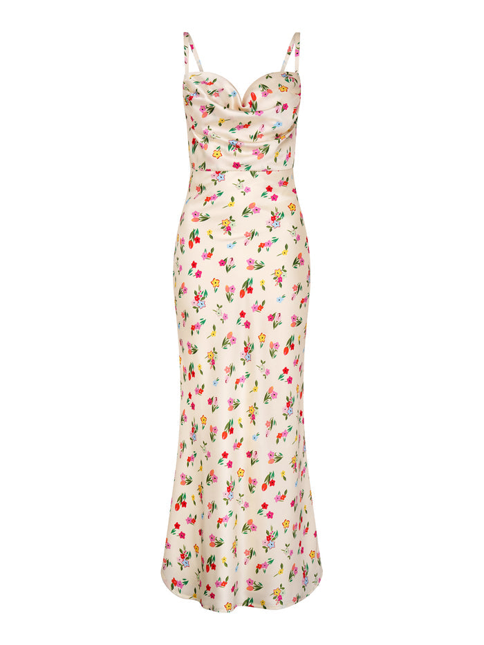 Belle Dress  in Yellow Floral
