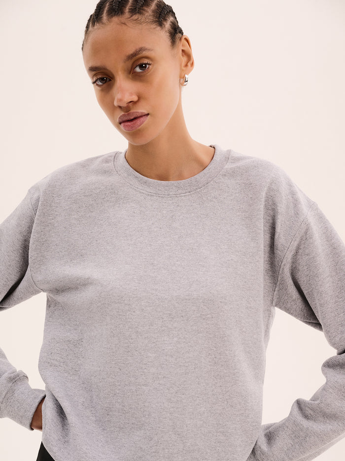 Billie Sweatshirt in Grey Marl