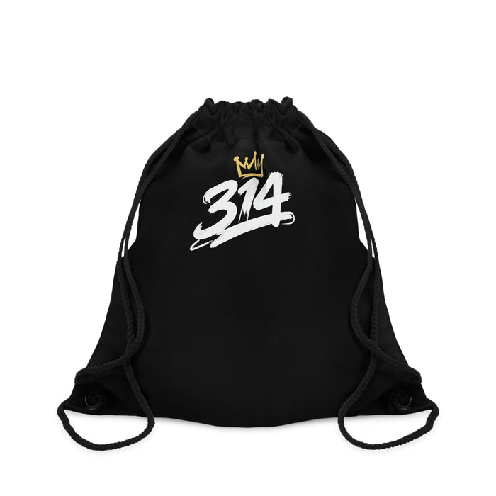 Black 314 Crown Drawstring Gym Sack - 314 Originals