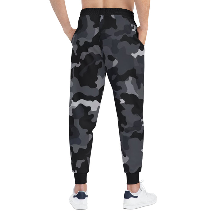 Black Camo 314 Originals Athletic Joggers – Retro Script Logo Sweatpants - 314 Originals
