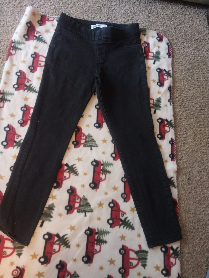 Black straight leg