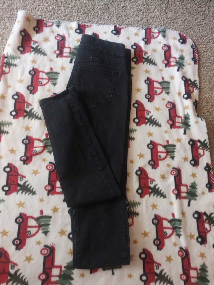 Black straight leg