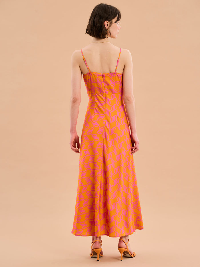 Blossom Geo Print Strappy Dress