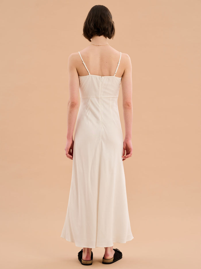 Blossom Strappy Dress in White