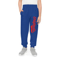 Blue Grey Youth Joggers — Red "Originals" Script Side Graphic - 314 Originals