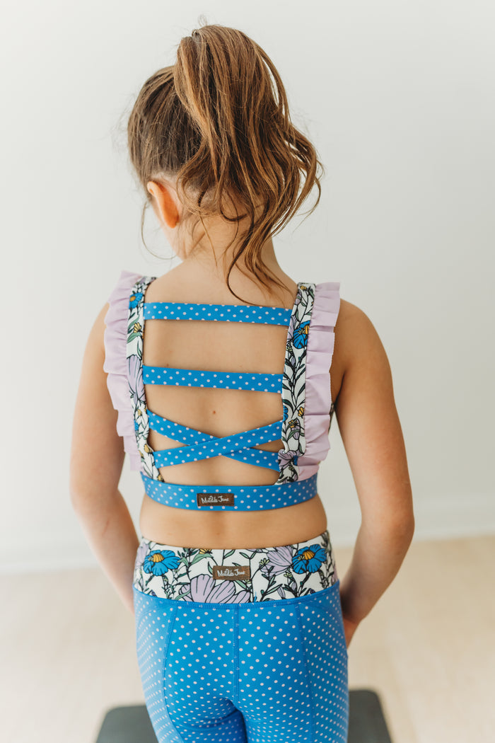 Blueberry Dot Active Leggings (Runs Small)