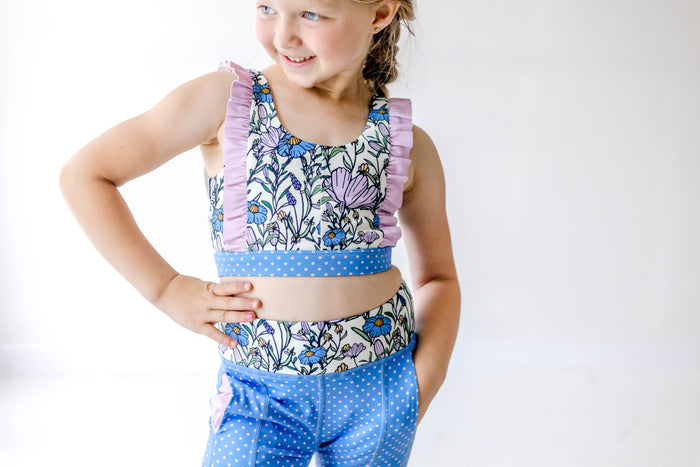 Blueberry Dot Active Top (Runs Small)