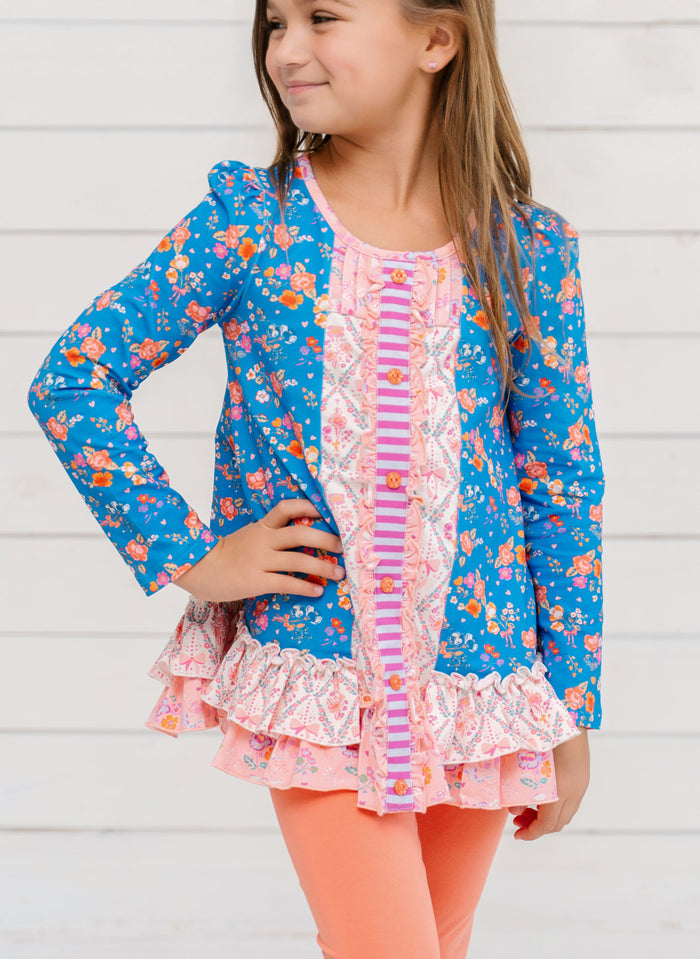 Bluebird Hollow Ruffle Tunic (Pre-Order)
