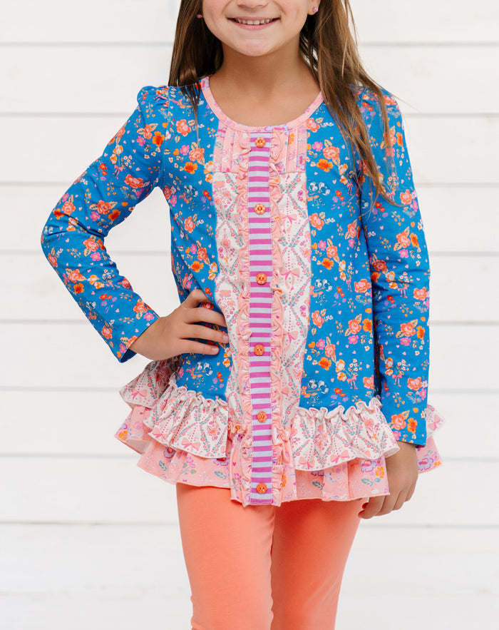 Bluebird Hollow Ruffle Tunic (Pre-Order)
