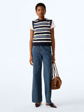 Bob Vest in Navy Stripe