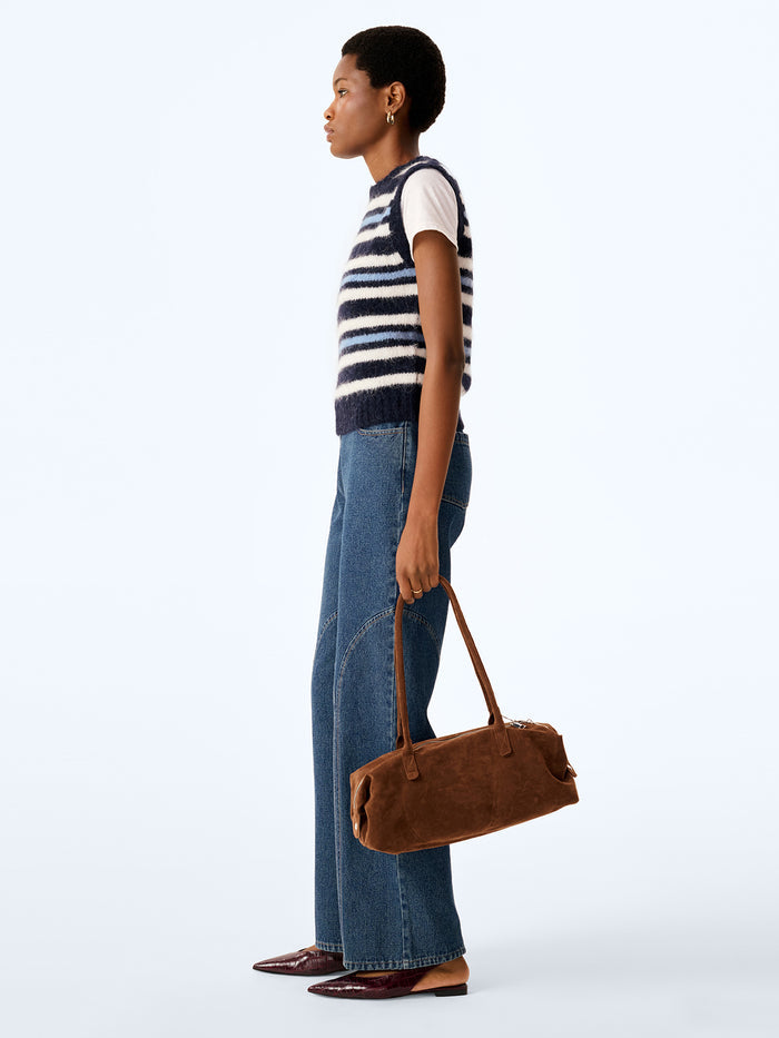 Bob Vest in Navy Stripe
