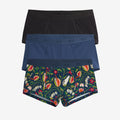 Boy Shorts 3-Pack - Deadly Bloom