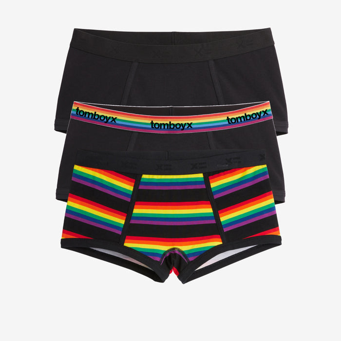 Boy Shorts 3-Pack - Stripe Up