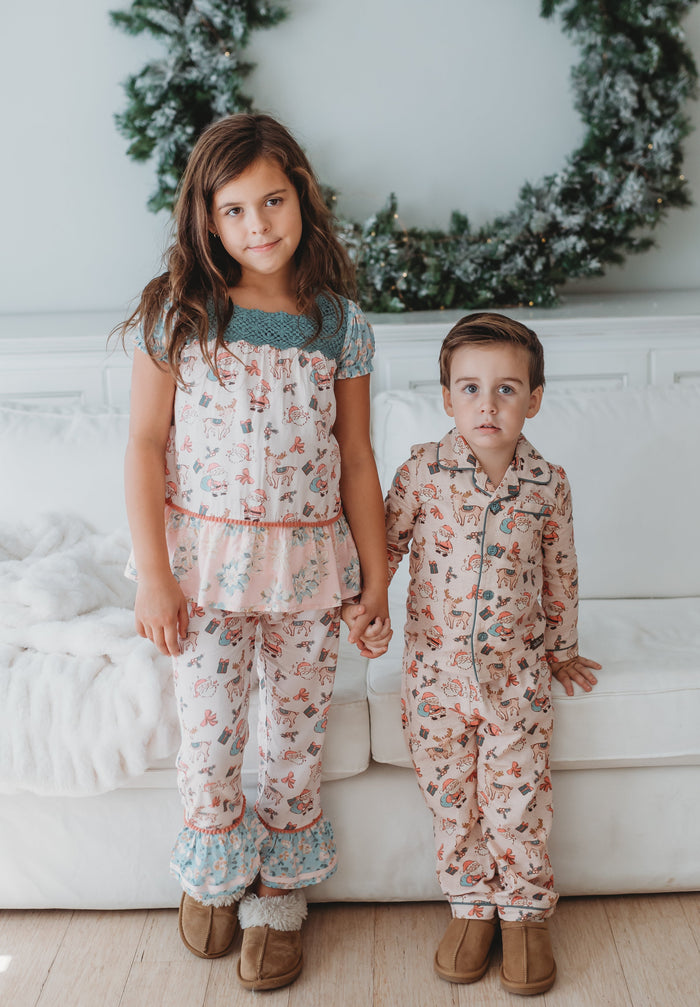 Boy's Santa Sugarplum Lounge Set
