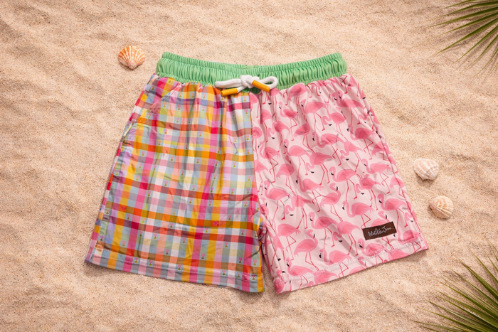 Boys Swim Trunks | Flamingo Fiesta