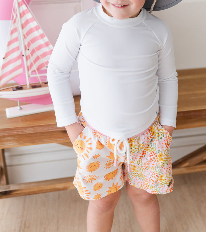 Boys Swim Trunks | Sunny Days Ahead