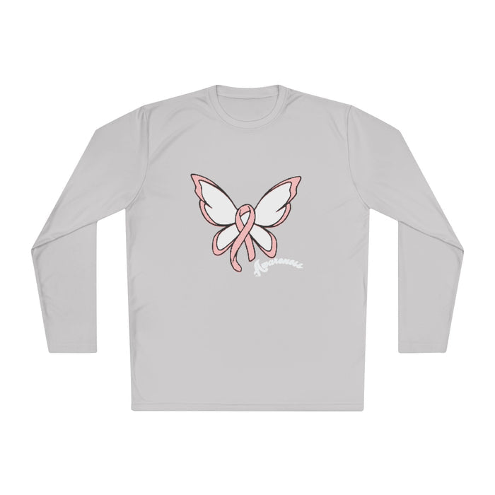 Breast Cancer Awareness Ribbon Butterfly Long Sleeve Tee - 314 Originals