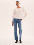 Briony Frill Blouse in White