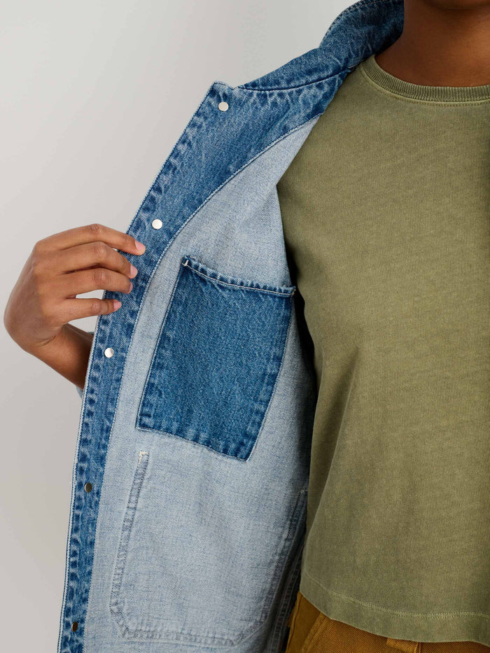 Britt Work Jacket In Denim