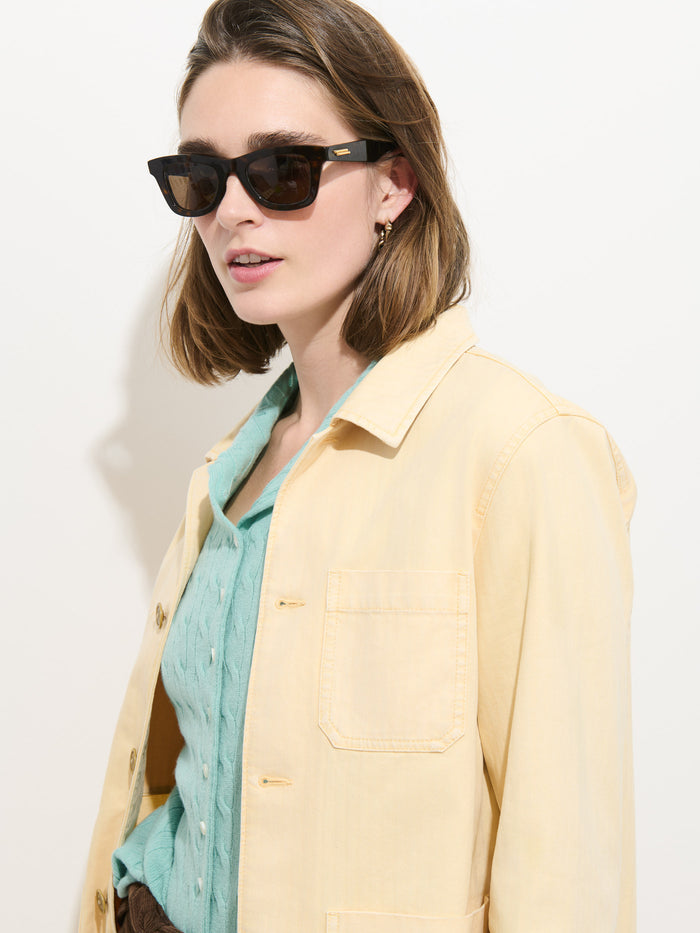 Britt Work Jacket In Herringbone