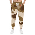 Brown Camo 314 Originals Athletic Joggers – Retro Script Logo Sweatpants - 314 Originals