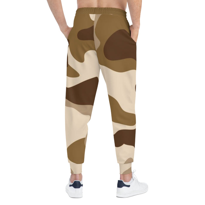 Brown Camo 314 Originals Athletic Joggers – Retro Script Logo Sweatpants - 314 Originals