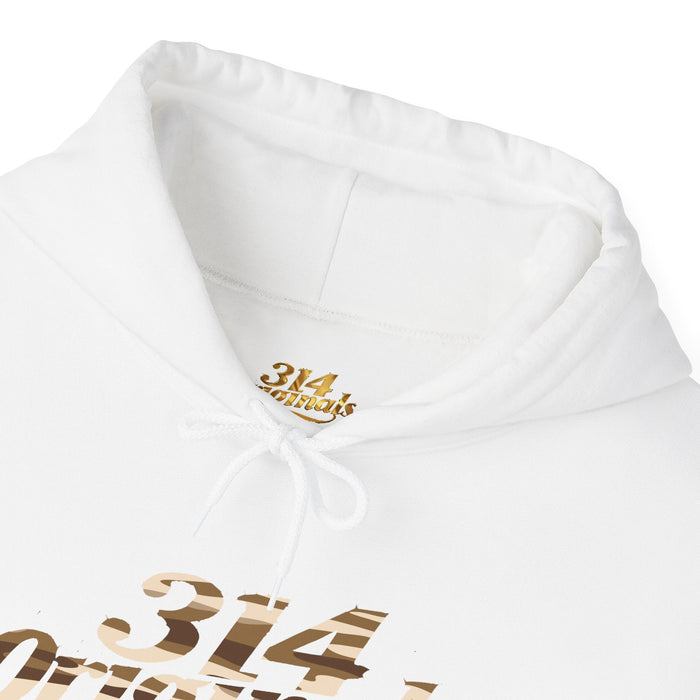 Brown Camo '314' Script Hoodie — City Pride Casual Pullover - 314 Originals