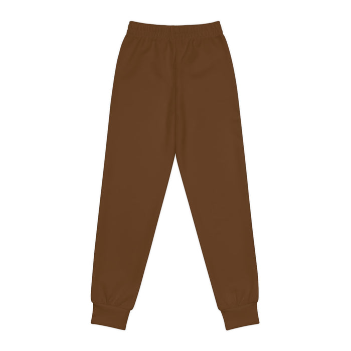 Brown Youth Joggers with 314 Originals Side Graphic — Kids Athletic Sweatpants - 314 Originals