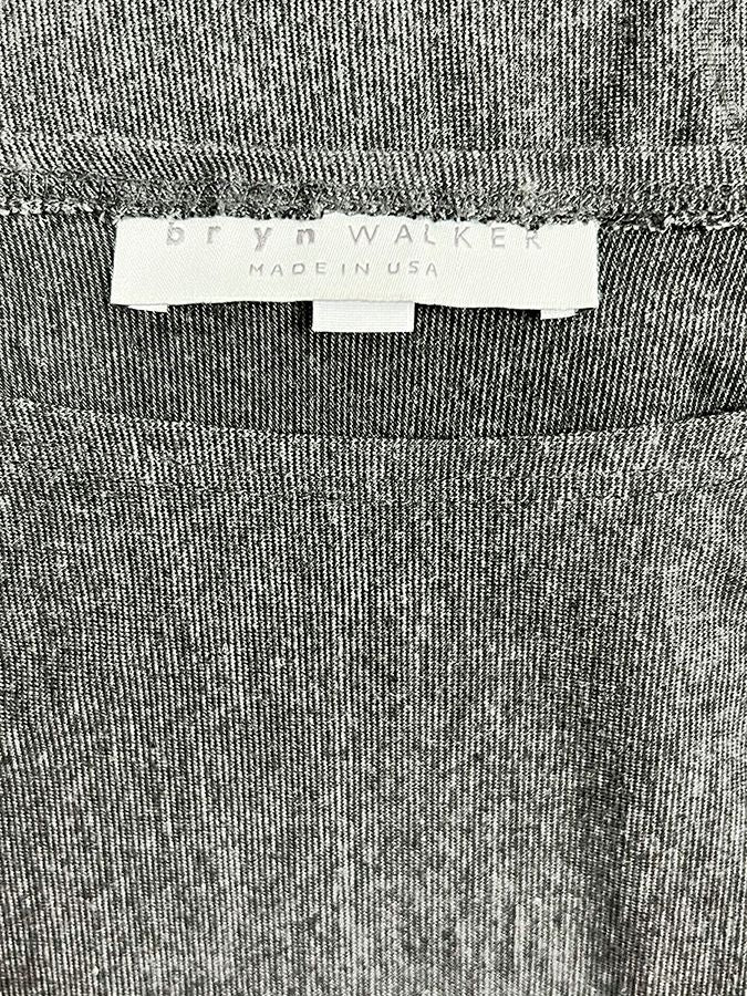 bryn Walker Open Size Gray Cropped Shirt