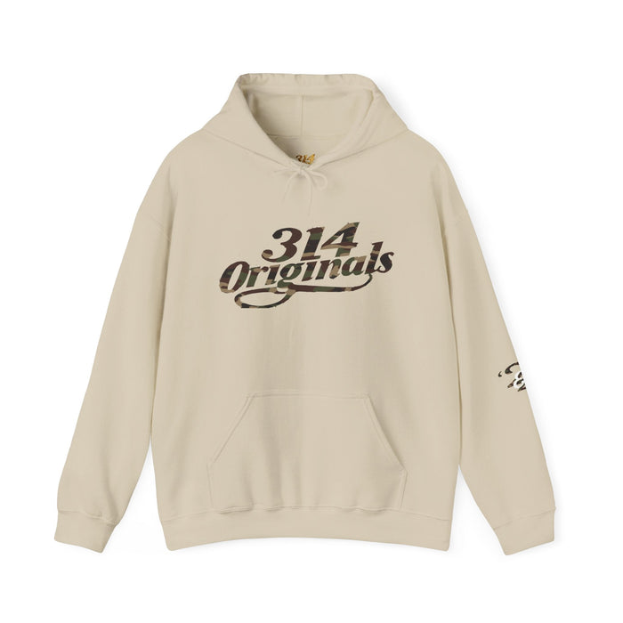 Camo '314' Script Hoodie — City Pride Casual Pullover - 314 Originals